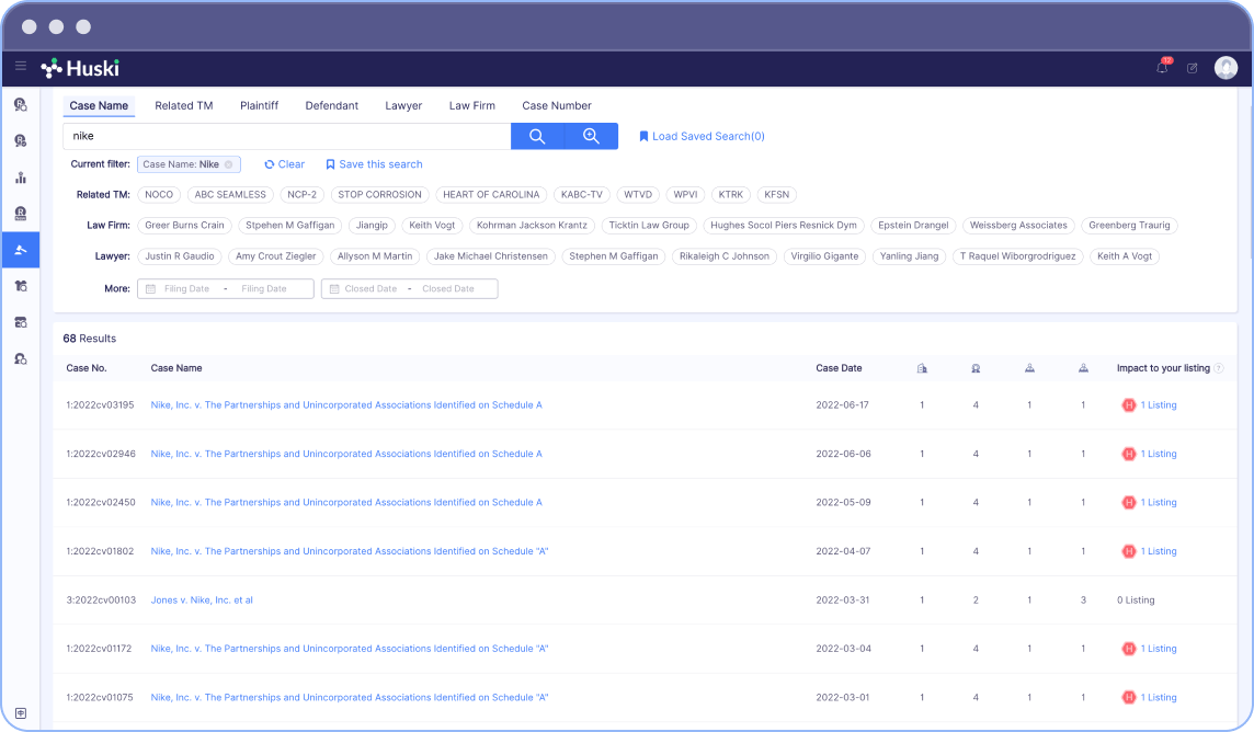 trademark search page