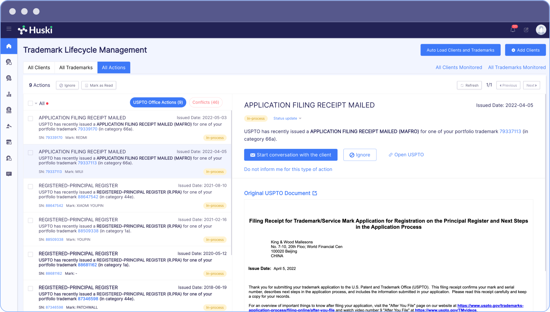 USPTO Office Action example 