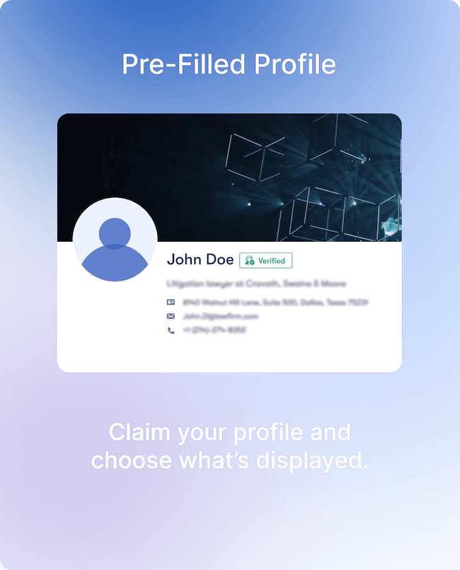 Pre-filled Profile